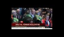 Saray'daki Adli Yıl açılış töreninde hâkim ve savcılar Erdoğan'ı ayakta alkışladı