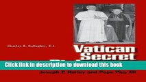 Read Vatican Secret Diplomacy: Joseph P. Hurley and Pope Pius XII  Ebook Online