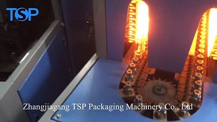 Semi automatic pet bottle blow molding machine 2 cavity