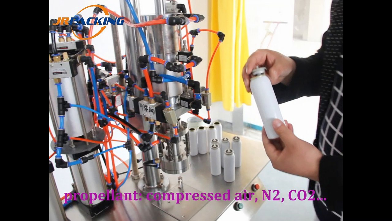 Semi Automatic BOV Filling Machine for Bag On Valve Spray Products
