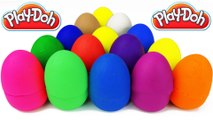 LEARN COLORS for Children w- Play Doh Surprise Eggs Donald Duck Toy Story Spiderman Disney Cars Toys