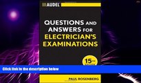 Big Deals  Audel Questions and Answers for Electrician s Examinations  Best Seller Books Most Wanted