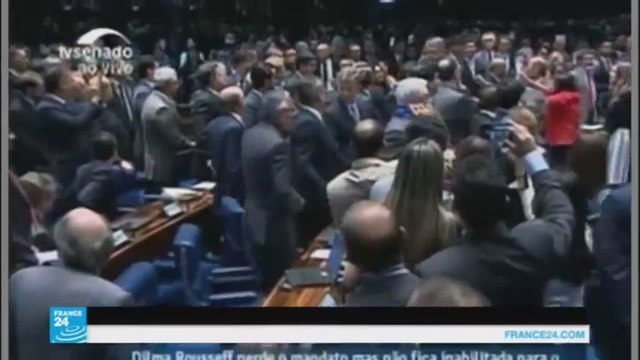 إقالة رئيسة البرازيل ديلما روسيف بشكل رسمي