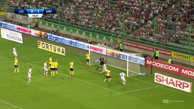 6. kolejka LOTTO EKSTRAKLASY: Legia Warszawa 1:3 Arka Gdynia