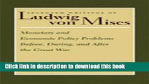 Read Monetary and Economic Policy Problems Before, During, and After the Great War (Selected