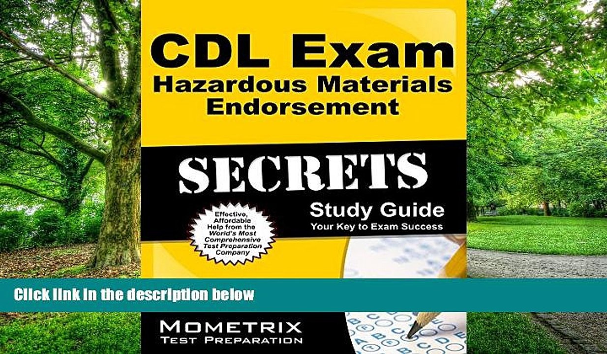 Big Deals  CDL Exam Secrets - Hazardous Materials Endorsement Study Guide: CDL Test Review for the
