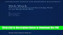 [Read] Web Work: Information Seeking and Knowledge Work on the World Wide Web Popular Online