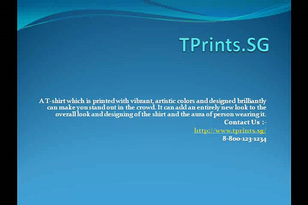 custom t shirt printing Singapore
