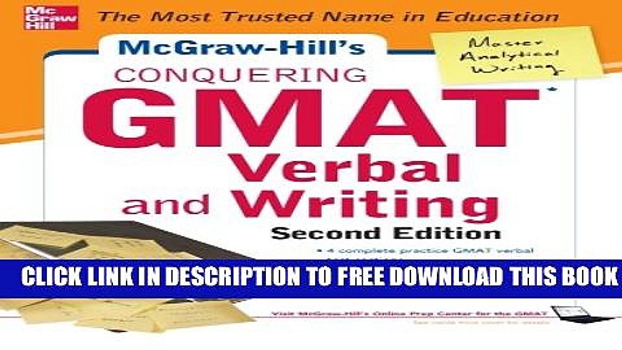 [PDF] McGraw-Hills Conquering GMAT Verbal and Writing, 2nd Edition Popular Collection