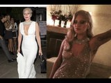 Lady Gaga Bares Ample CLEAVAGE In A Bridal Look