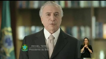 Temer faz pronunciamento à nação e diz que vai ´recolocar o Brasil nos trilhos´