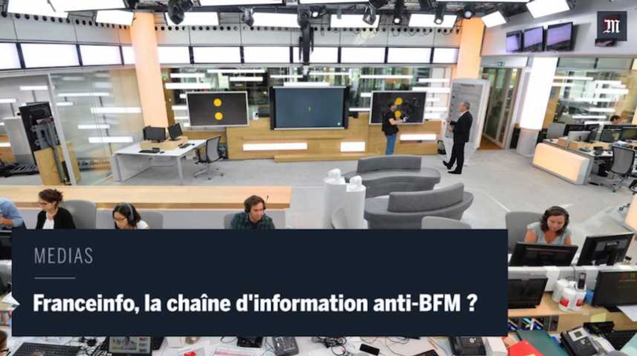 Franceinfo, la nouvelle chaîne d'information publique, est-elle "l'anti-BFM" ?