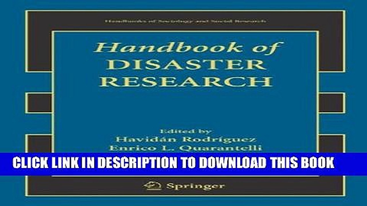 [PDF] Handbook of Disaster Research Popular Online