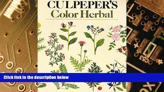 Big Deals  Culpeper s Color Herbal  Best Seller Books Best Seller
