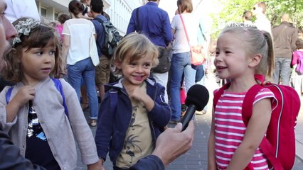 Rentrée des classes 2016 à Vincennes, vue par les enfants