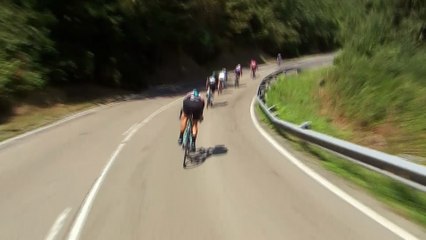 7 escapados en cabeza / 7 riders in the breakaway  - Etapa / Stage 12 (Los Corrales de Buelna / Bilbao) - La Vuelta a España 2016