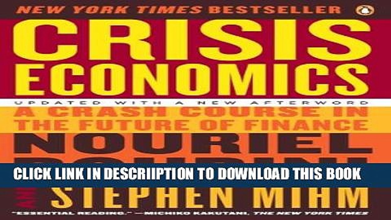 [PDF] Crisis Economics: A Crash Course in the Future of Finance Full Online