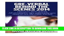 [PDF] GRE-Verbal Behind The Scenes: Discover BTS of ETS Popular Online