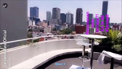 Susana González grabando escenas en La Candidata