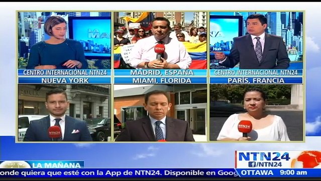 Venezolanos en Nueva York se unen en el Consulado General de Venezuela en apoyo a la 'Toma de Caracas'