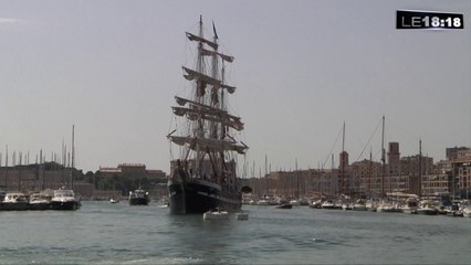 Le mythique Belem à quai jusqu'à dimanche à Marseille