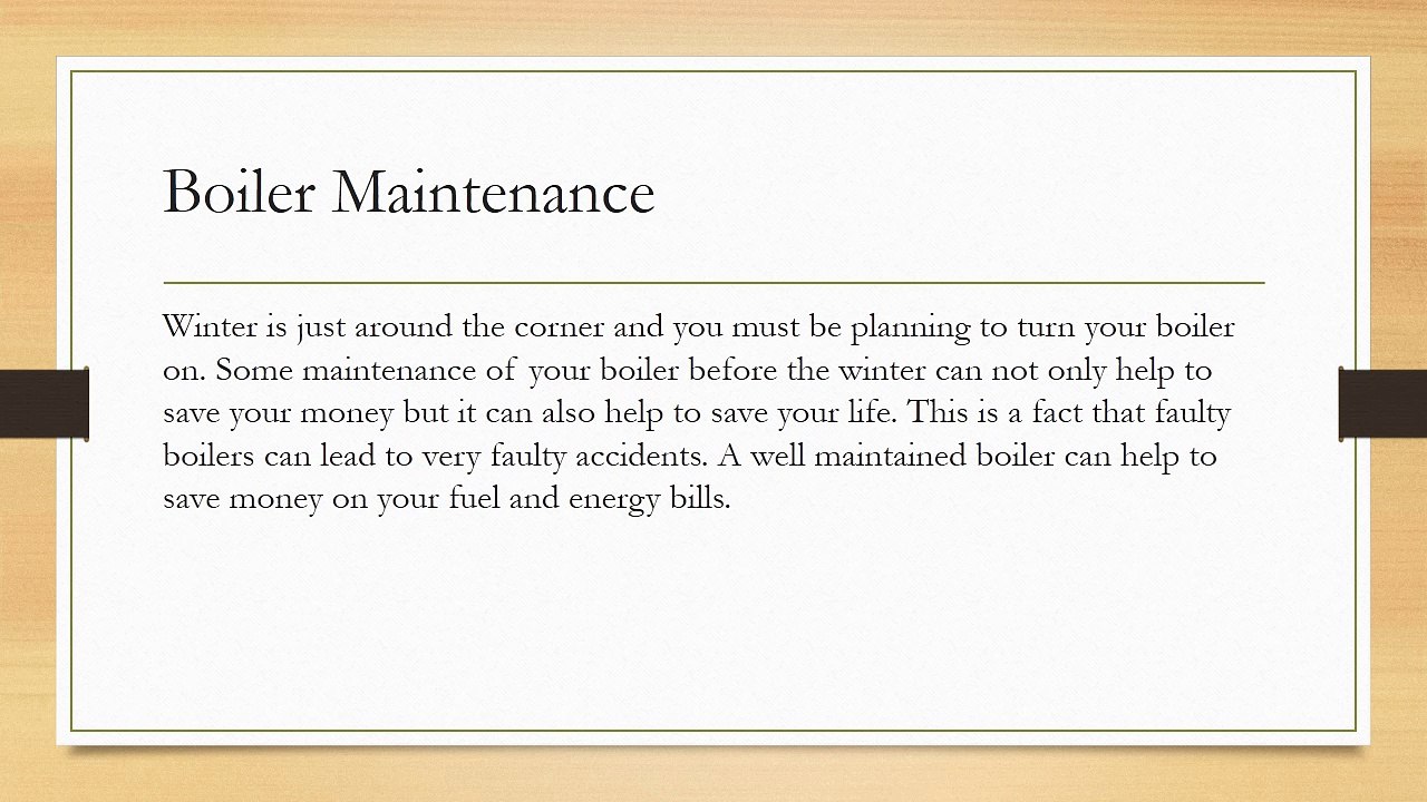 The Best 5 Boiler Maintenance Tips