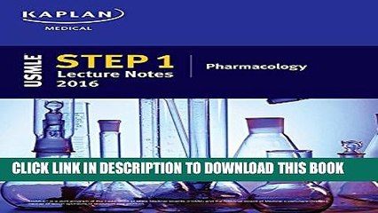 [PDF] USMLE Step 1 Lecture Notes 2016: Pharmacology (Kaplan Test Prep) Popular Online