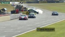 Final Lap Jelley Big Crash 2016 Porsche Carrera Cup GB Snetterton Race 1