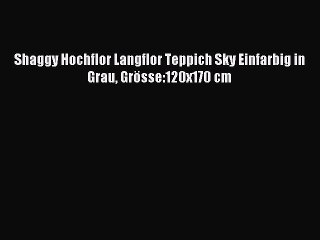 Shaggy Hochflor Langflor Teppich Sky Einfarbig in Grau GrÃ¶sse:120x170 cm