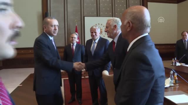 Cumhurbaşkanı Erdoğan, Türkiye A Milli Futbol Takımı'nı Kabul Etti