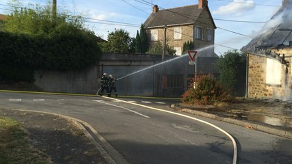 Incendie de deux maisons jumelles