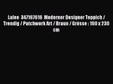 Lalee  347167616  Moderner Designer Teppich / Trendig / Patchwork Art / Braun / GrÃ¶sse : 160