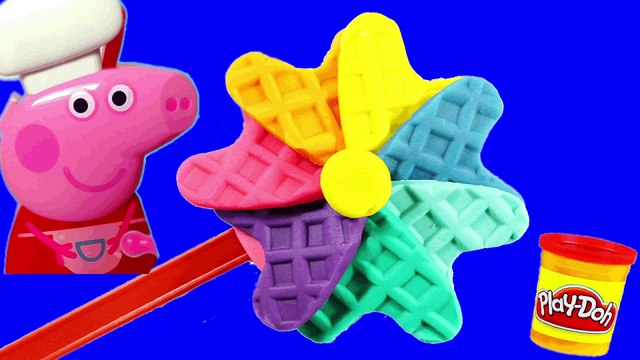 Play Doh Ice Cream Frozen Peppa Pig español Toys Fun Videos for Kids