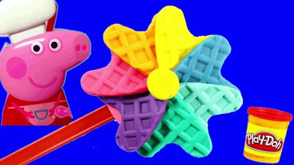 Play Doh Ice Cream Frozen Peppa Pig español Toys Fun Videos for Kids