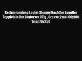 Bettumrandung LÃ¤ufer Shaggy Hochflor Langflor Teppich in Rot LÃ¤uferset 3Tlg. GrÃ¶sse:2mal 60x100