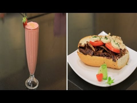 ستيك بالطماطم والريحان - ميلك شيك تشيز كيك بالفراولة | سندوتش وحاجة ساقعة حلقة كاملة