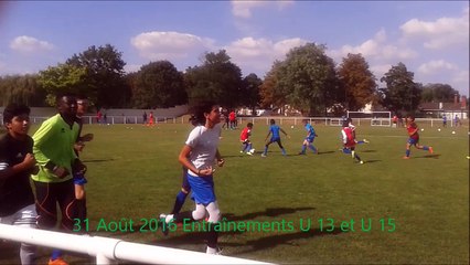 31/08/2016 : U 13 ET U 15  ENTRAINEMENTS BEREGOVOY