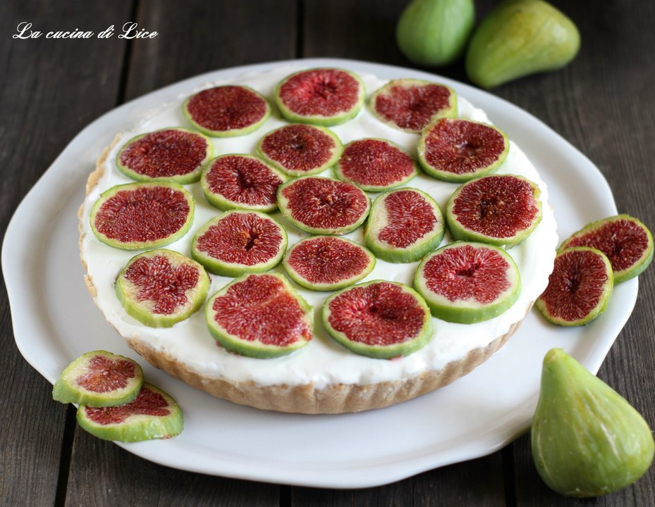 Torta fredda allo yogurt e fichi