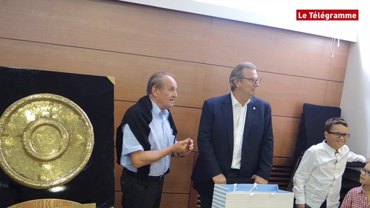 Plouescat (29). Réception du Brennus