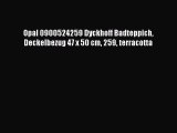 Opal 0900524259 Dyckhoff Badteppich Deckelbezug 47 x 50 cm 259 terracotta
