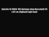 Spirella 10.13064  WC-Vorleger ohne Ausschnitt 55 x 65 cm Highland Light Sand