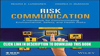 [PDF] Risk Communication: A Handbook for Communicating Environmental, Safety, and Health Risks