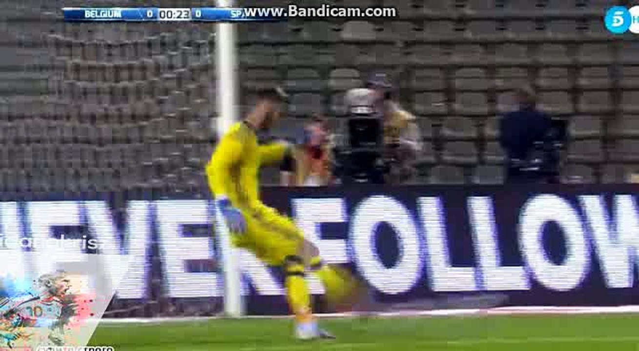 Alvaro Morata Amazing Shot Chance - Belgium vs Spain - Friendly Match - 01.09.2016 HD