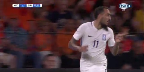 Kostas Mitroglou Goal Netherlands 1-1 Grecee - 1-09-2016