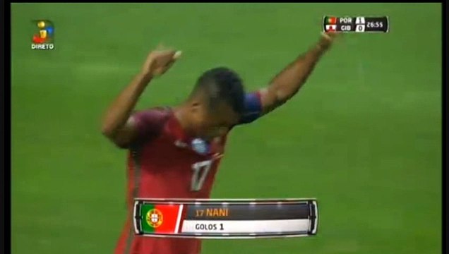 Nani GOAL - Portugal	1-0	Gibraltar 01.09.2016