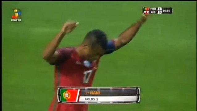 Nani Goal HD - Portugal 1-0 Gibraltar - 01-09-2016