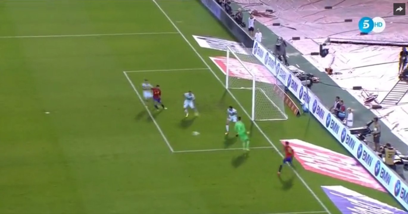 David Silva Goal  - Belgium vs Spain 0-1 (Friendly Match) 1_09_2016