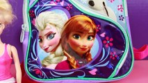 Disney Frozen SURPRISE Backpack Olaf Princess Anna Surprise Egg SHOPKINS Barbie Kelly Toys Opening