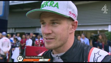 C4F1: Nico Hulkenburg post race interview (2016 Belgian Grand Prix)