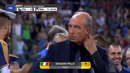 Graziano Pelle Goal - Italy vs France 1-1 (Friendly Match) 01/09/2016 HD
